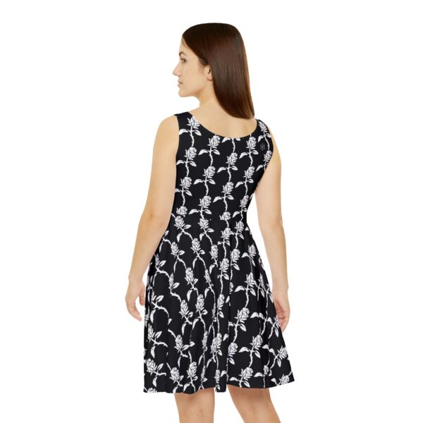White Rose Skater Dress - Image 3