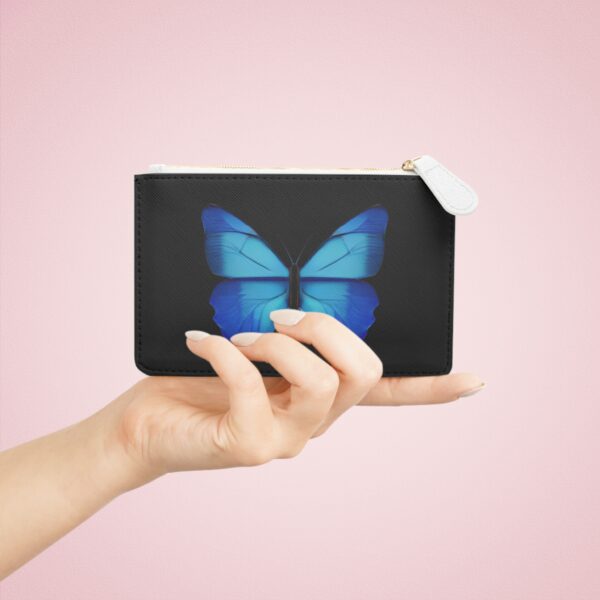 Blue Butterfly Mini Clutch Bag - Image 3