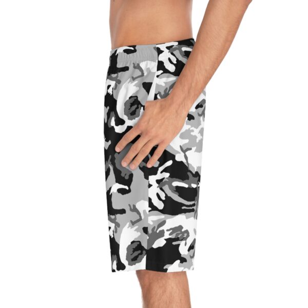 Greyscale Camo Board Shorts - Image 3
