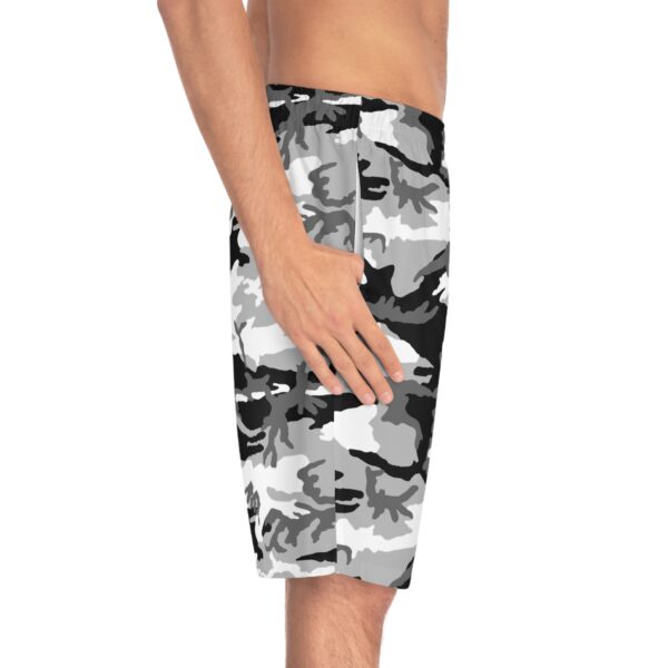 Greyscale Camo Board Shorts - Image 4