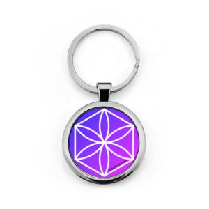 Round Stainless Steel Keychain