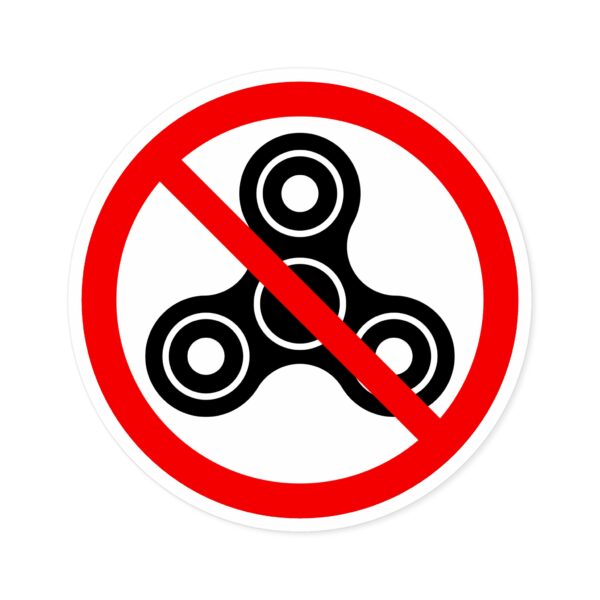 No Spinners Sticker - Image 3