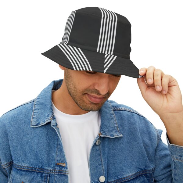 White Line Bucket Hat