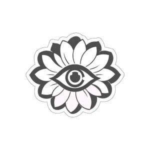 Eye in Flower Die-Cut Sticker
