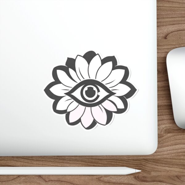 Eye in Flower Die-Cut Sticker - Image 6