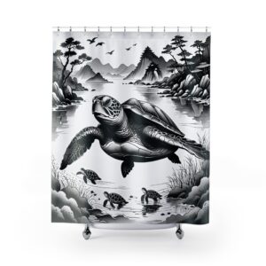 Sea Turtle Shower Curtain