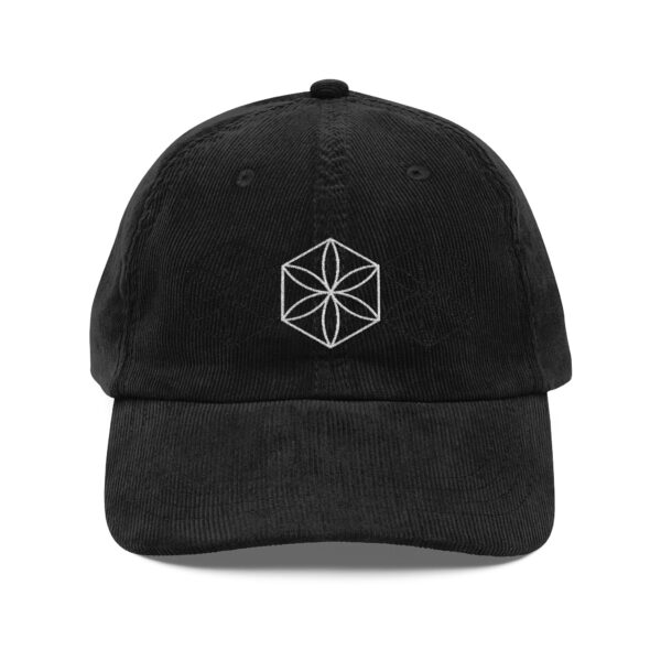 Embroidered Corduroy Hat