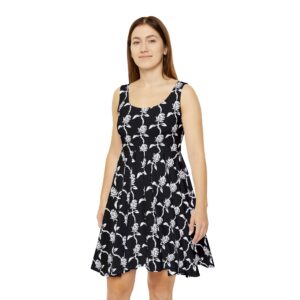 White Rose Skater Dress