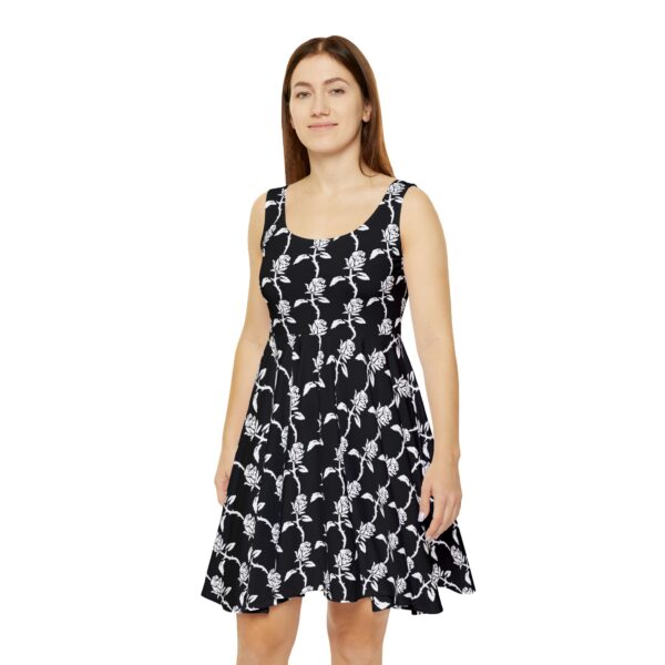 White Rose Skater Dress