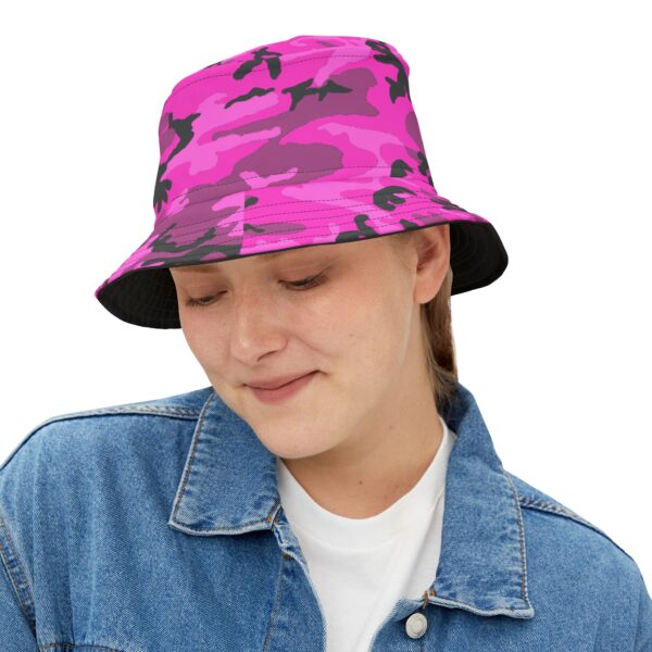 Pink Camo Bucket Hat - Image 3