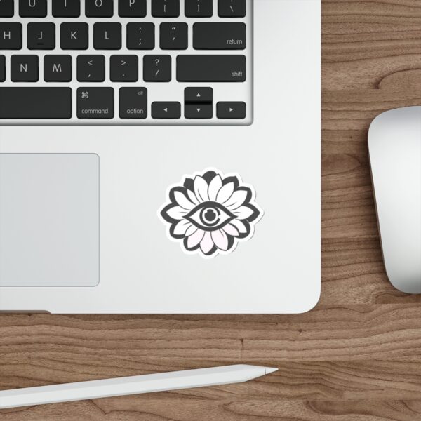 Eye in Flower Die-Cut Sticker - Image 2