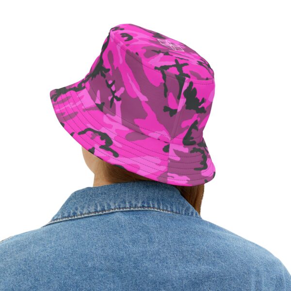 Pink Camo Bucket Hat - Image 4