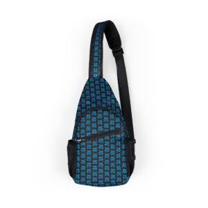 Turquoise Scarab Chest Bag