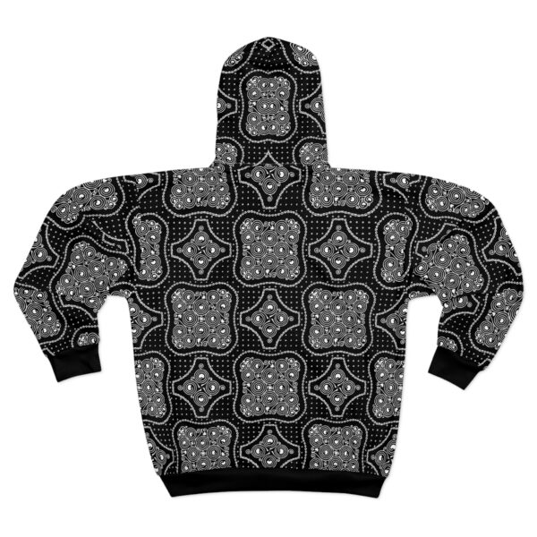 White Dot Zip Hoodie - Image 3