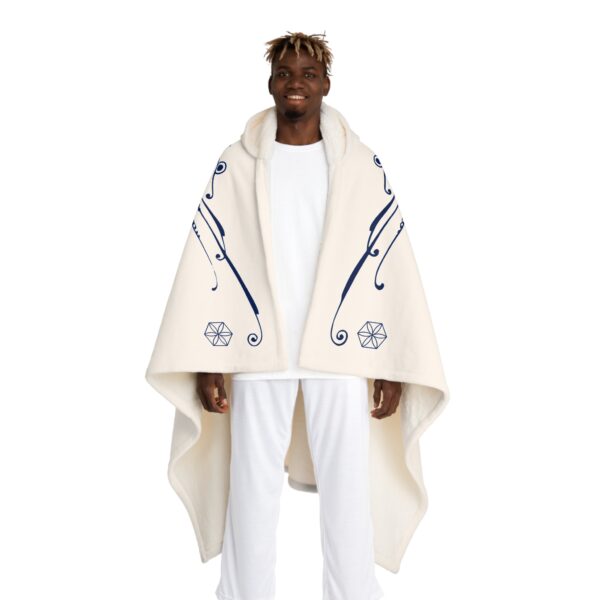 Sherpa Fleece Blanket with Hood - Image 2