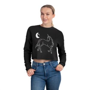 Unicorn Cropped Sweatshirt