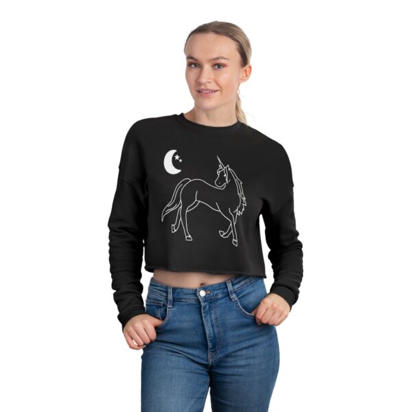 Unicorn Cropped Sweatshirt
