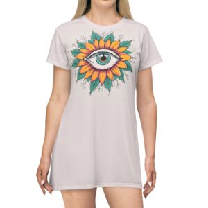 Eye in Flower Tee Dress