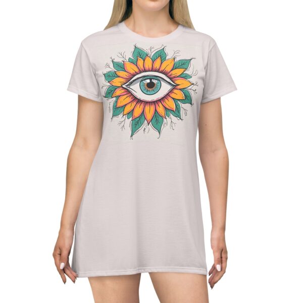 Eye in Flower Tee Dress