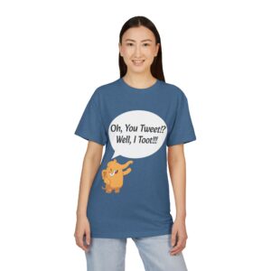 Tweet or Toot Sueded Tee
