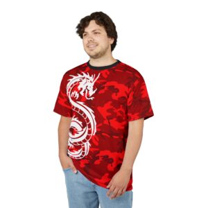 White Dragon Red Camo Tee