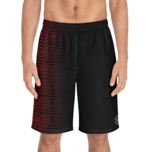 Black and Red Board Shorts