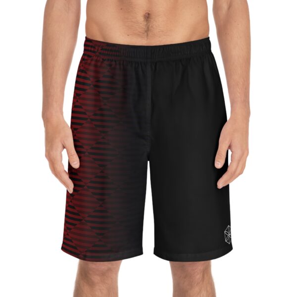 Black and Red Board Shorts