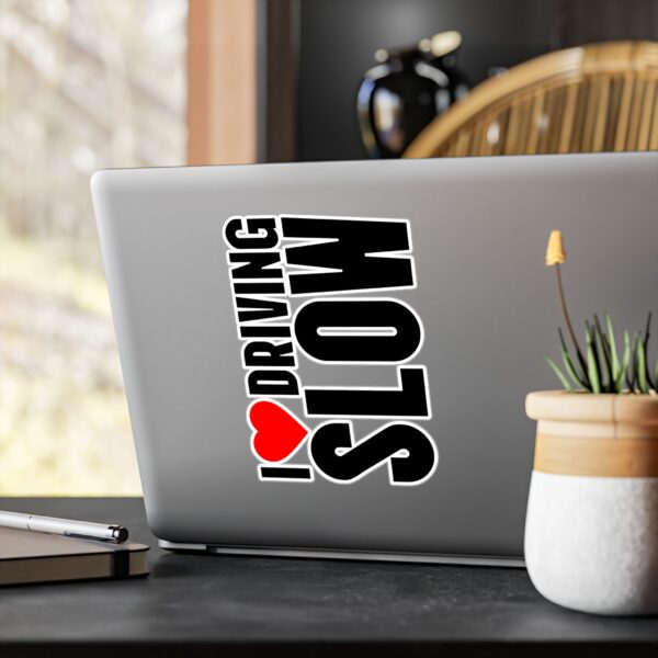 I Heart Driving Slow Vinyl Decal - Image 4