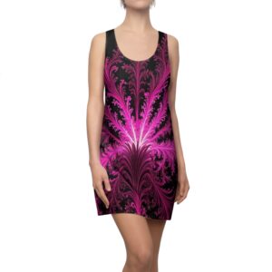 Purple Feathers Racerback Dress
