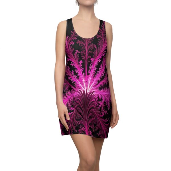 Purple Feathers Racerback Dress