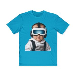 Baby with VR goggles.