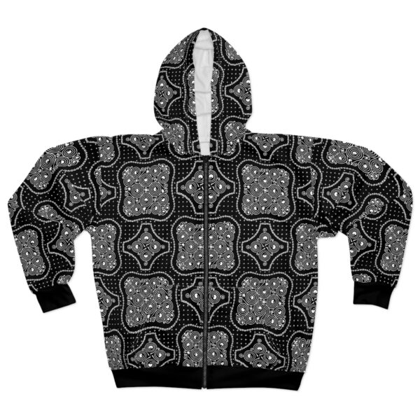 White Dot Zip Hoodie - Image 2