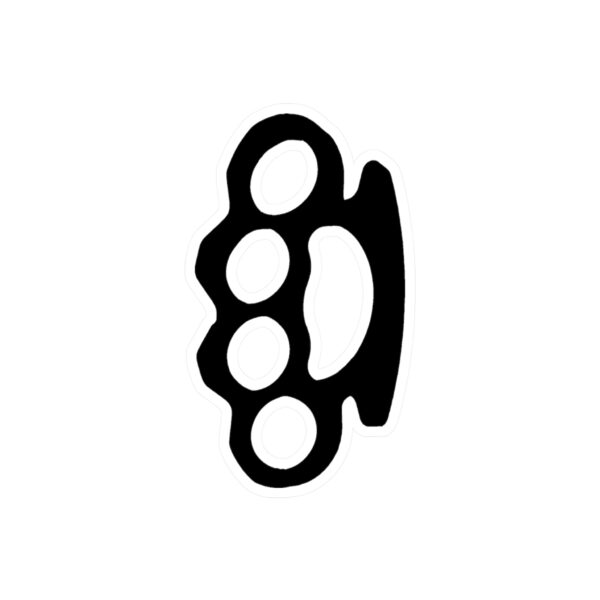 Brass Knuckles Vinyl Decal - Image 4