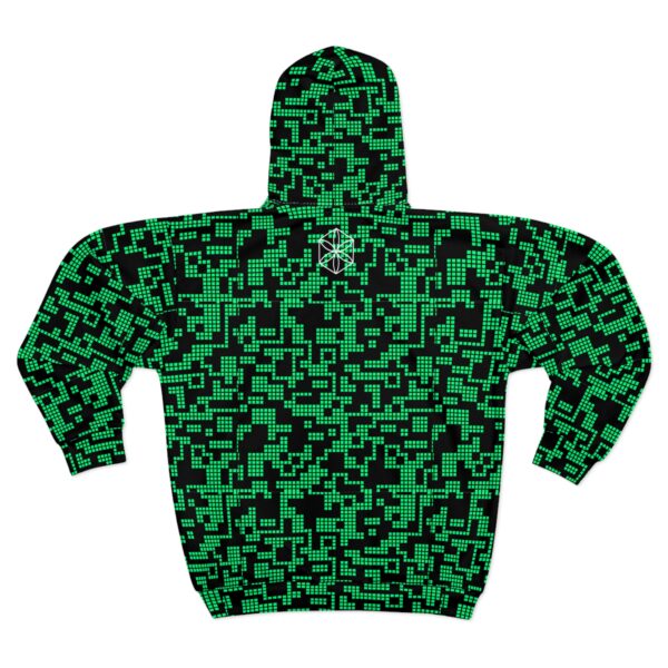 Green Dot Zip Hoodie - Image 3