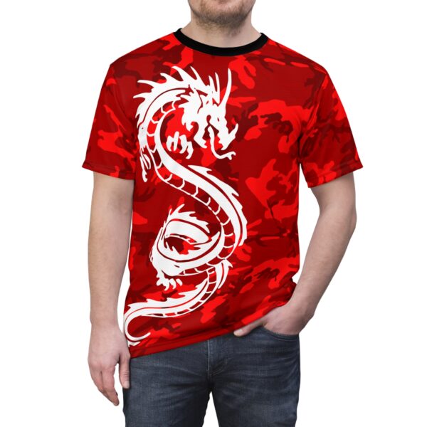 White Dragon Red Camo Tee - Image 3
