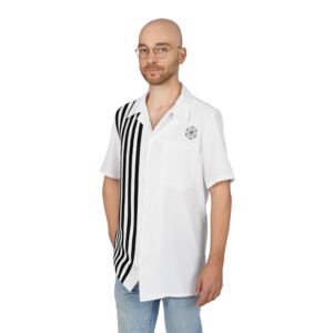Striped Hawaiian Button-Down