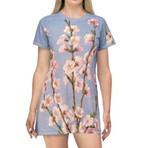 Peach Blossoms Tee Dress
