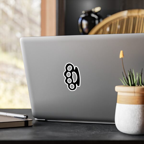 Brass Knuckles Vinyl Decal - Image 2
