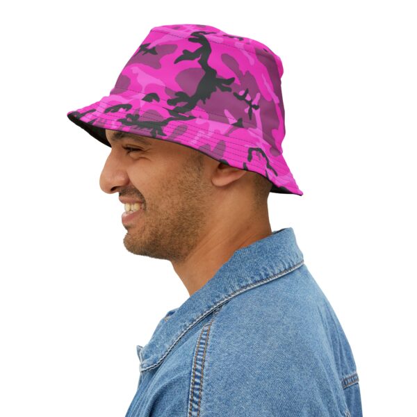 Pink Camo Bucket Hat - Image 3